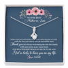Alluring Beauty Necklace | Personalized To My Mother In Law Necklace From Daughter In Law Thank You Mother Of The Groom Jewelry Birthday Mothers Day Christmas Customized Message Card | siriusteestore