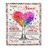 Personalized To My Nana Blanket From Grandkids Never Forget That I Love You You Mean The World to Me Nana Birthday Mothers Day Christmas Fleece Blanket | siriusteestore