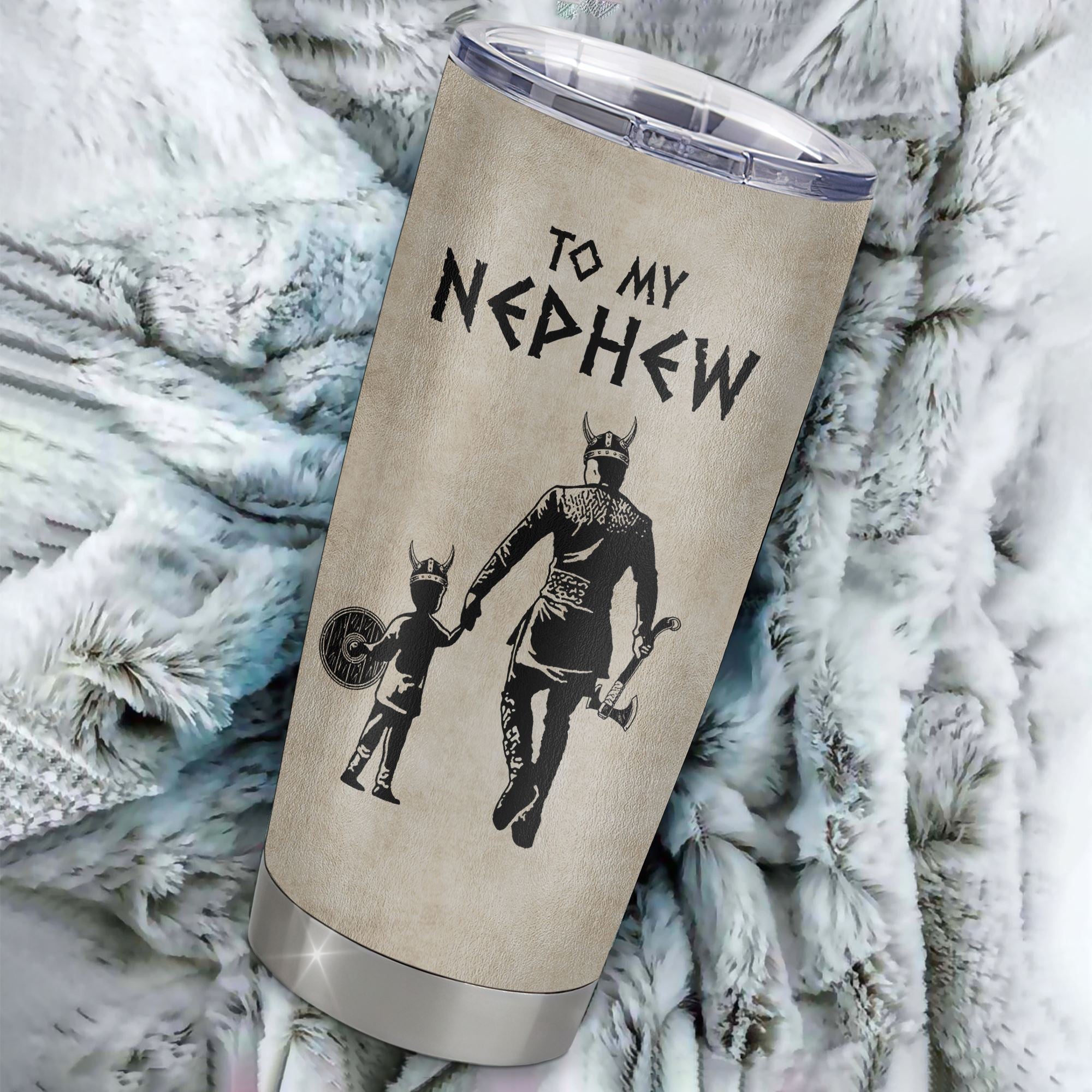 Personalized To My Nephew Tumbler From Uncle Stainless Steel Cup You Will Never Lose Viking Nephew Birthday Graduation Thanksgiving Christmas Travel Mug | siriusteestore