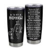 Personalized To My Nephew Tumbler Viking Stainless Steel Cup Never Feel You Are Alone Scandinavian Runes Viking Nephew Birthday Christmas Travel Mug | siriusteestore