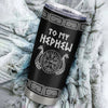 Personalized To My Nephew Viking Stainless Steel Tumbler Cup Never Feel You Are Alone Odin Scandinavian Norse Runes Daughter Birthday Christmas Christmas Travel Mug | siriusteestore