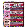 Personalized To My Niece Blanket From Aunt Uncle Titi Proud Of You I Love You Wood Niece Birthday Thanksgiving Christmas Customized Fleece Blanket | siriusteestore