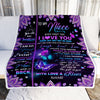 Personalized To My Niece Blanket From Uncle Aunt Never Forget That I Love You Bufterfly Niece Birthday Christmas Customized Bed Fleece Throw Blanket | siriusteestore