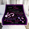 Personalized To My Niece Blanket from Aunt Auntie You Will Always Be My Baby Girl Butterfly Niece Birthday Christmas Customized Fleece Blanket | siriusteestore