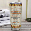 Personalized To My Niece From Aunt Auntie Stainless Steel Tumbler Cup Never Forget That You Are My Sunshine Sunflower Niece Birthday Christmas Travel Mug | siriusteestore