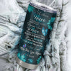 Personalized To My Niece From Aunt Uncle Stainless Steel Tumbler Cup Butterfly You Are Braver Than You Seem Niece Birthday Graduation Christmas Travel Mug | siriusteestore