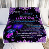 Personalized To My Niece I Love You From Aunt Auntie Uncle Butterfly Niece Birthday Christmas Thanksgiving Graduation Customized Fleece Blanket | siriusteestore