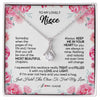 Alluring Beauty Necklace | Personalized To My Niece Necklace From Aunt Uncle Always Keep Me in Your Heart Niece Jewelry Pendant Birthday Graduation Christmas Customized Message Card | siriusteestore