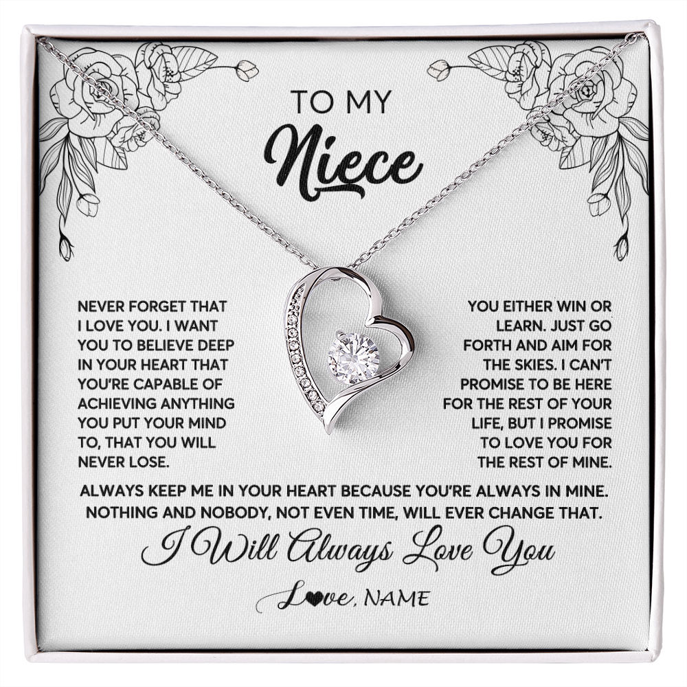 Aunt Niece Necklace Gift, Aunt Niece Heart Pendant Jewelry, Best Aunt – We  Are Peacock LLC