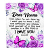 Personalized To My Nonna Blanket From Granddaughter Grandson Butterfly Love And Appreciate Nonna Birthday Mothers Day Christmas Customized Fleece Blanket | siriusteestore