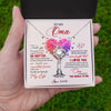 Love Knot Necklace | Personalized To My Oma Necklace From Grandkids Never Forget That I Love You You Mean The World Oma Birthday Mothers Day Christmas Customized Gift Box Message Card | siriusteestore