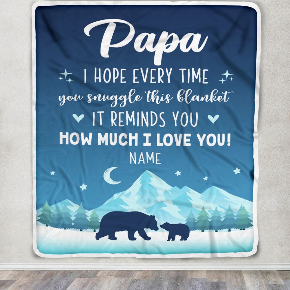 Papa bear blanket 2025