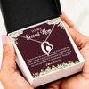 Forever Love Necklace | Personalized To My Second Mom Necklace Sweet Wonderful Mother In Law Stepmother Stepmom Jewelry Birthday Mothers Day Christmas Customized Gift Box Message Card | siriusteestore