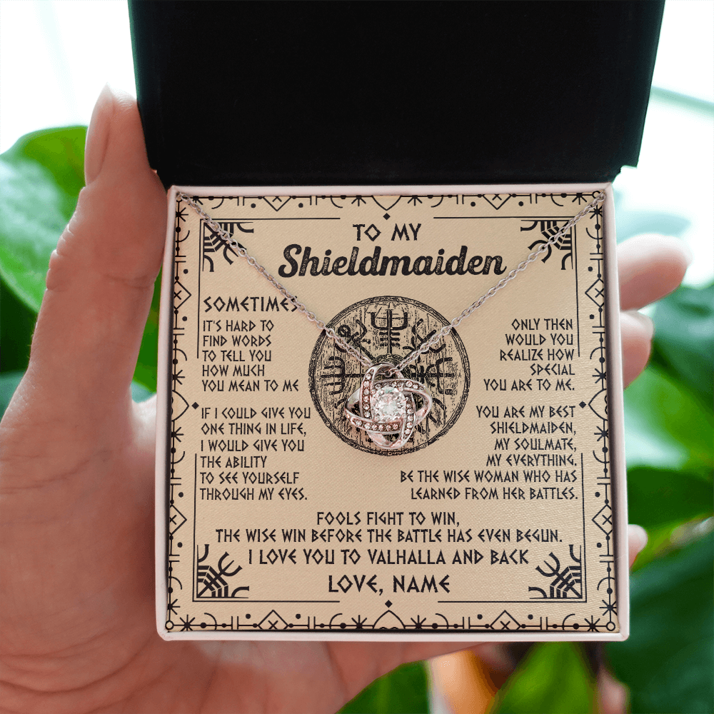 To My Shieldmaiden • • To Wife Necklace • Shieldmaiden And Viking