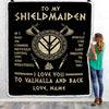 Personalized To My Shieldmaiden Viking Blanket Wife From Husband I Love You to Valhalla Soulmate Fiance Girlfriend Birthday Anniversary Fleece Throw Blanket | siriusteestore