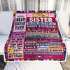 Personalized To My Sister Blanket From Brother Sister Like A Stars Friends Birthday Anniversary Day Graduation Christmas Customized Bed Fleece Throw Blanket | siriusteestore