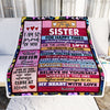 Personalized To My Sister Blanket From Brother Wood Believe In Your Self Thank You Brother Birthday Thanksgiving Christmas Customized Bed Fleece Throw Blanket | siriusteestore