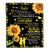 Personalized To My Sister Blanket From Sister Brother A Good Friend Sunflower Sister Birthday Graduation Christmas Customized Bed Fleece Throw Blanket | siriusteestore