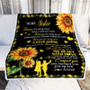 Personalized To My Sister Blanket From Sister Brother A Good Friend Sunflower Sister Birthday Graduation Christmas Customized Bed Fleece Throw Blanket | siriusteestore