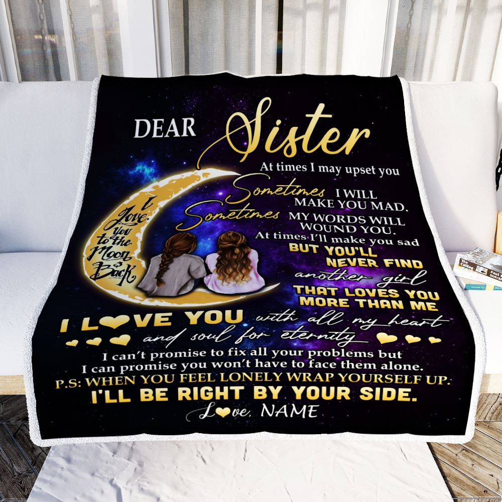 Personalized blanket sales for sister
