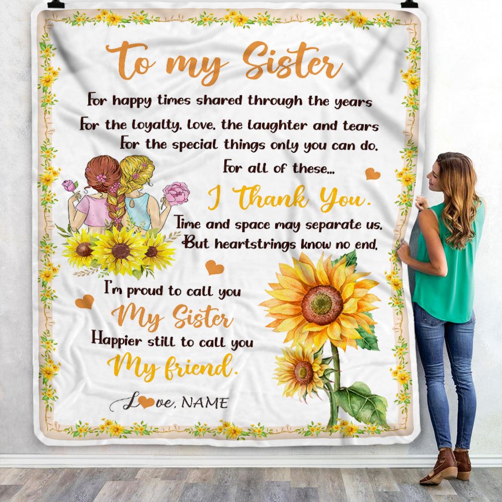 Sister photo deals blanket