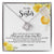Love Knot Necklace | Personalized To My Sister Necklace From Sister My Friend Unbiological Sister Soul Sister Birthday Christmas Graduation Jewelry Customized Gift Box Message Card | siriusteestore