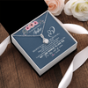 Alluring Beauty Necklace | Personalized To My Sister Necklace from Brother Sister Believe In Yourself Sister Birthday Graduation Christmas Customized Message Card | siriusteestore