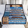Personalized To My Son Blanket From Mom And Dad Proud Of You I Love You Wood Son Birthday Thanksgiving Christmas Customized Fleece Throw Blanket | siriusteestore