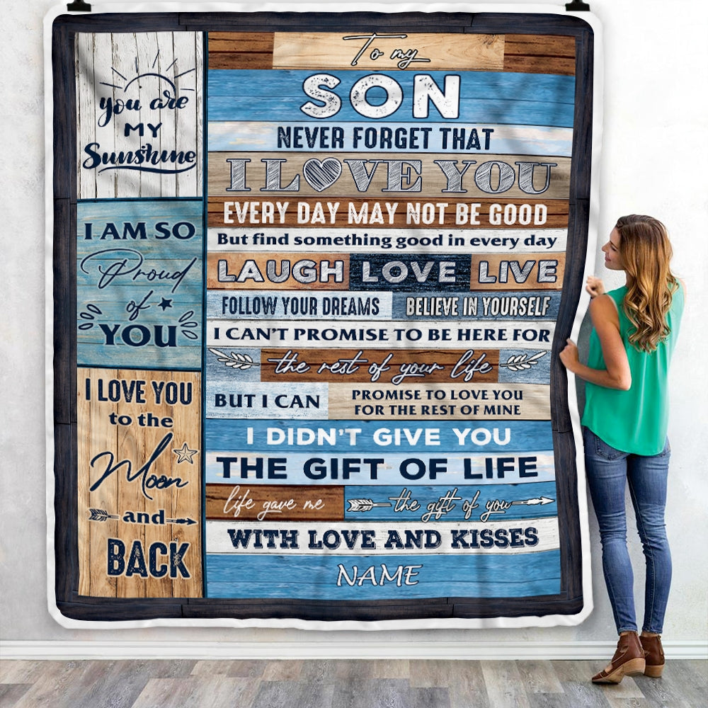 To my son blanket hot sale love dad