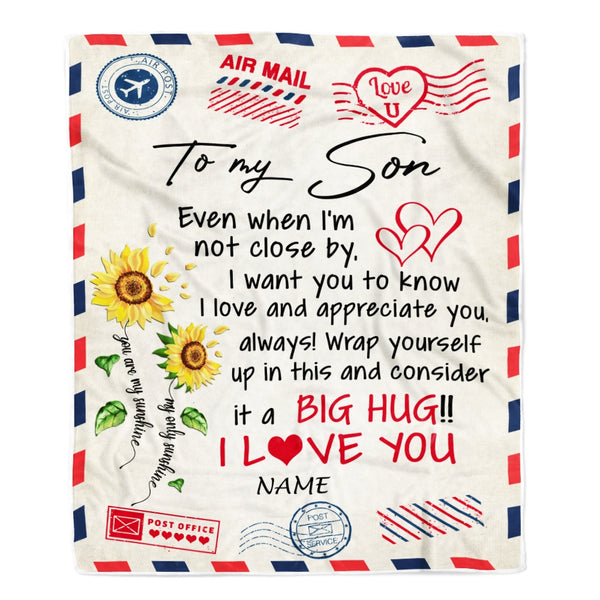 Dear Mom Letter From Son Blanket Personalized - Birthday