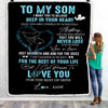 Personalized To My Son Blanket From Mom Promise To Love You Son Birthday Graduation Christmas Customized Bed Fleece Throw Blanket | siriusteestore