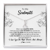 Alluring Beauty Necklace | Personalized To My Soulmate Necklace For Women Future Wife Girlfriend Love You Birthday Anniversary Wedding Valentines Day Christmas Customized Message Card | siriusteestore