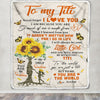 Personalized To My Titi Blanket From Niece Sunflower Never Forget I Love You Titi Birthday Mothers Day Christmas Customized Bed Fleece Throw Blanket | siriusteestore