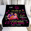 Personalized To My Titi From Niece Nephew Blanket It A Big Hug I Love You Titi Birthday Mothers Day Thanksgiving Christmas Customized Fleece Blanket | siriusteestore