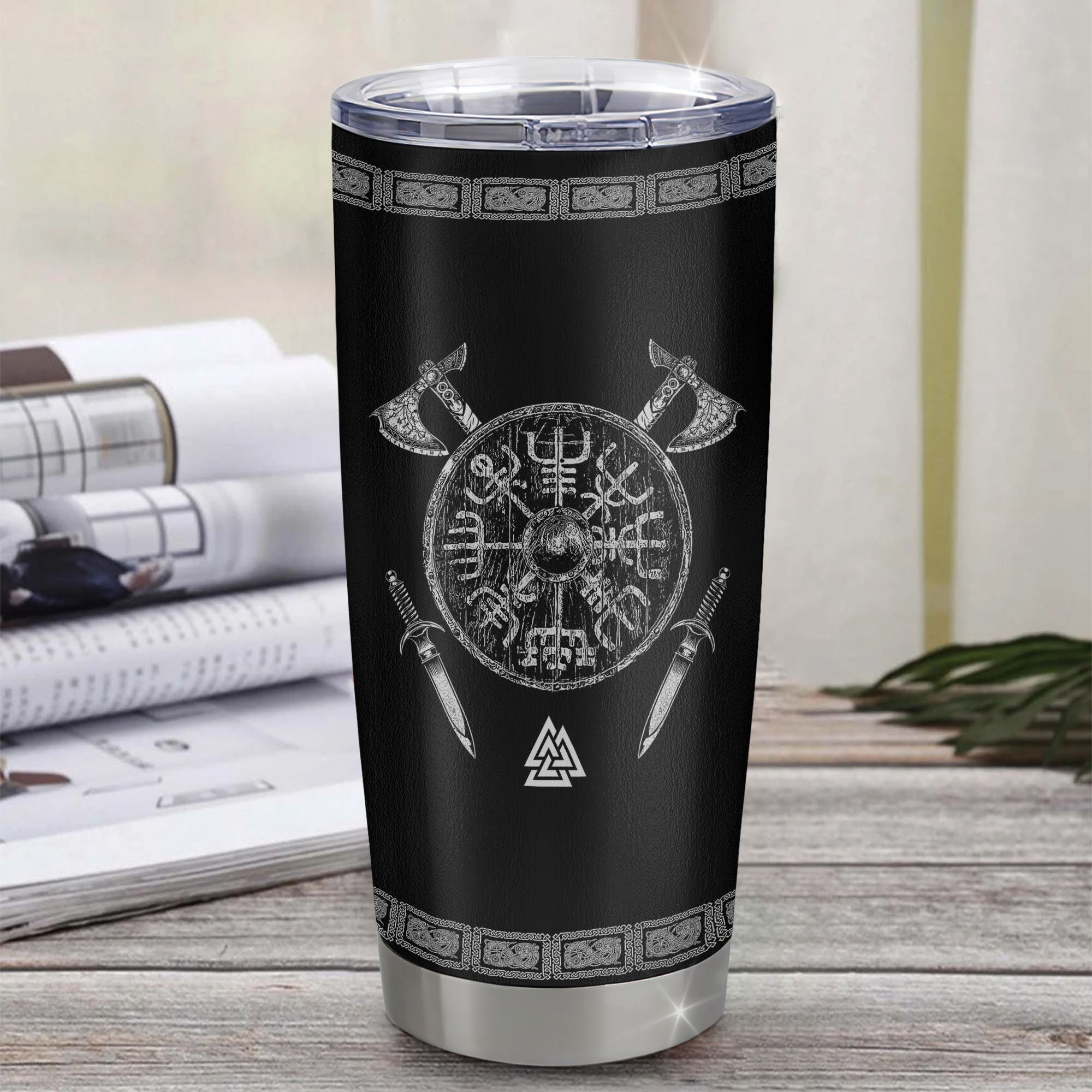 Personalized To My Viking Tumbler I Love You To Valhalla And Back Husband Boyfriend Men Her Him Birthday Anniversary Valentines Day Christmas Travel Mug | siriusteestore