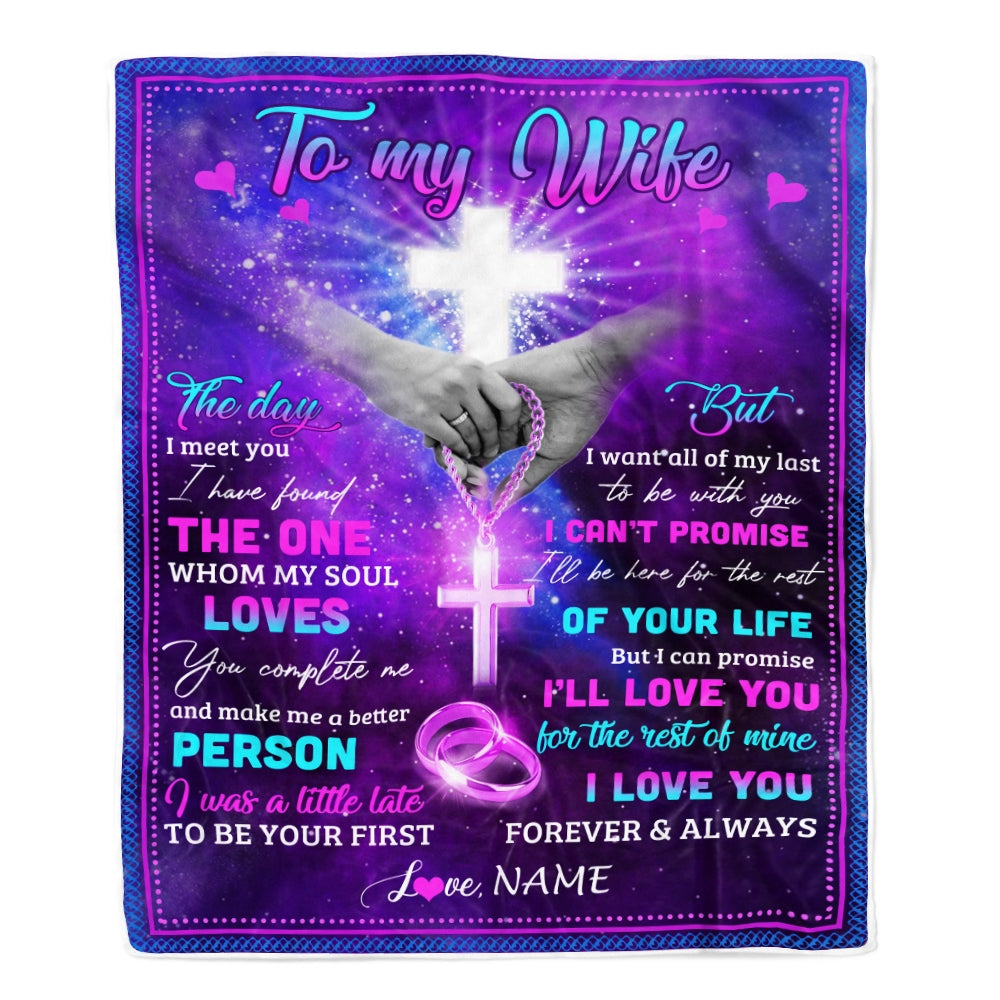 Personalized To My Wife Blanket From Husband I Can Promise I'll Love You for The Rest of Mine Birthday Wedding Anniversary Christmas Fleece Blanket | siriusteestore