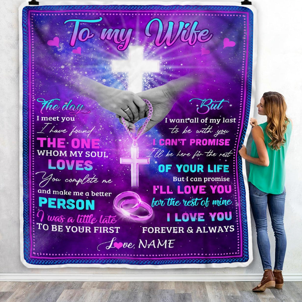 Personalized To My Wife Blanket From Husband I Can Promise I'll Love You for The Rest of Mine Birthday Wedding Anniversary Christmas Fleece Blanket | siriusteestore