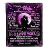Personalized To My Wife Blanket From Husband I Love You Forever And Always Wife Valentine Christmas Wedding Anniversary Customized Fleece Blanket | siriusteestore