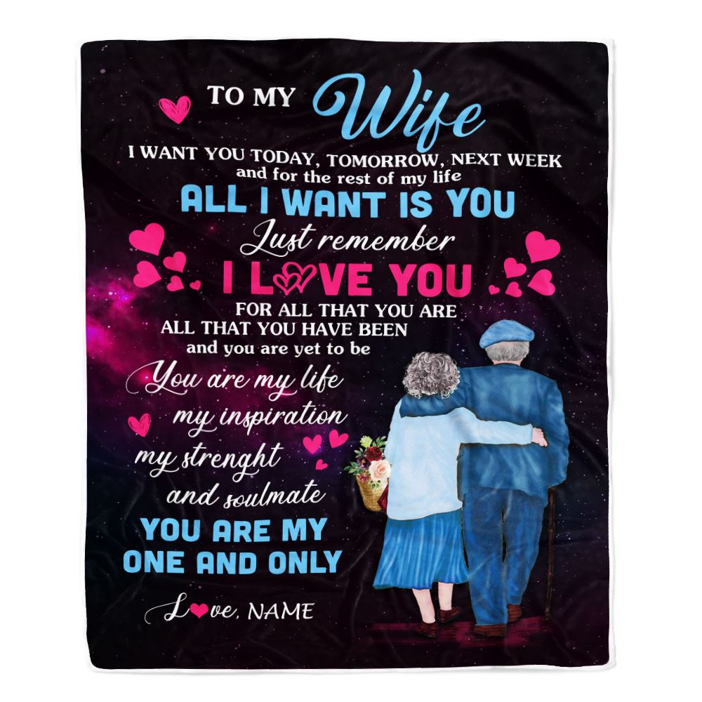 Personalized To My Wife Blanket From Husband Just Remember I Love You Wife Wedding Day Anniversary Romantic Women Birthday Christmas Fleece Throw Blanket | siriusteestore