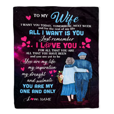 Personalized To My Wife Blanket From Husband Just Remember I Love You Wife Wedding Day Anniversary Romantic Women Birthday Christmas Fleece Throw Blanket | siriusteestore