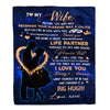 Personalized To My Wife Blanket From Husband Thank you It A Big Hug Wife Anniversary Wedding Day Valentines Day Wedding Christmas Fleece Throw Blanket | siriusteestore