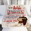 Personalized To My Wife Blanket From Husband The Day I Met You Wife Birthday Anniversary Wedding Valentines Day Christmas Customized Fleece Throw Blanket | siriusteestore