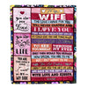 Personalized To My Wife Blanket From Husband Wood I Love You More And More Soulmate Wife Anniversary Valentines Day Wedding Christmas Fleece Throw Blanket | siriusteestore