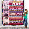 Personalized To My Wife Blanket From Husband Wood I Love You More And More Soulmate Wife Anniversary Valentines Day Wedding Christmas Fleece Throw Blanket | siriusteestore