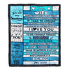Personalized To My Wife Blanket From Husband Wood Laugh Love Live Big Hug Wife Birthday Anniversary Valentines Day Christmas Customized Fleece Blanket | siriusteestore