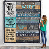 Personalized To My Wife Blanket From Husband You Are My Love Wedding For Wife Birthday For Her Women Christmas Thanksgiving Customized Fleece Blanket | siriusteestore