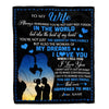 Personalized To My Wife Blanket Her Wife From Husband The Queen Of This Family Wife Birthday Anniversary Valentines Day Christmas Customized Fleece Blanket | siriusteestore