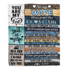 Personalized To My Wife Blankets For Wife From Husband You Are My Love Never Forget That I Love You Birthday Wedding Anniversary Christmas Fleece Blanket | siriusteestore