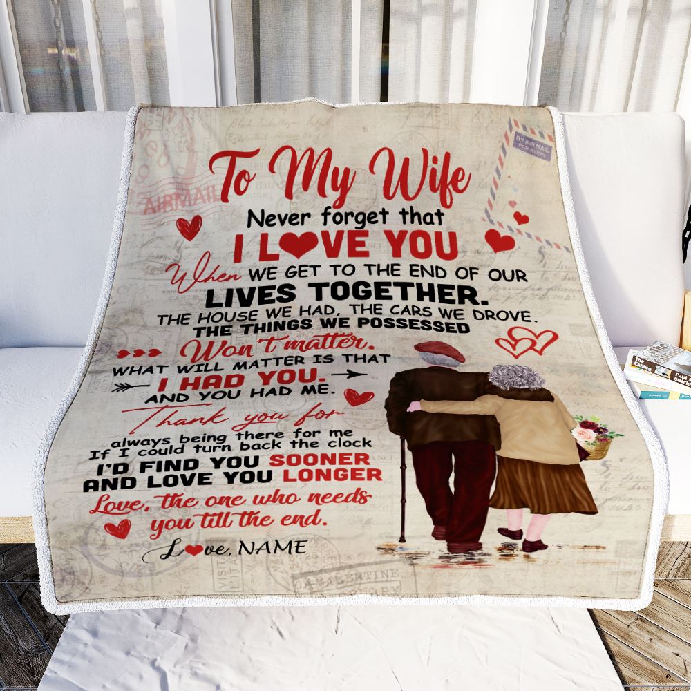 To my wife sales i love you blanket
