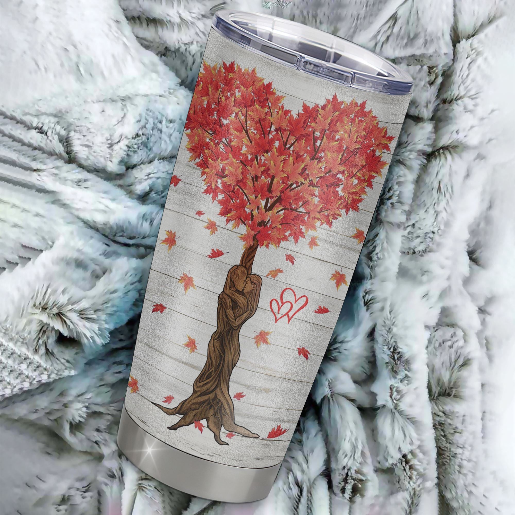 Personalized To My Wife From Husband Stainless Steel Tumbler Cup Tree Never Forget I Love You For Her Girlfriend Boyfriend Birthday Valentines Day Christmas Travel Mug | siriusteestore